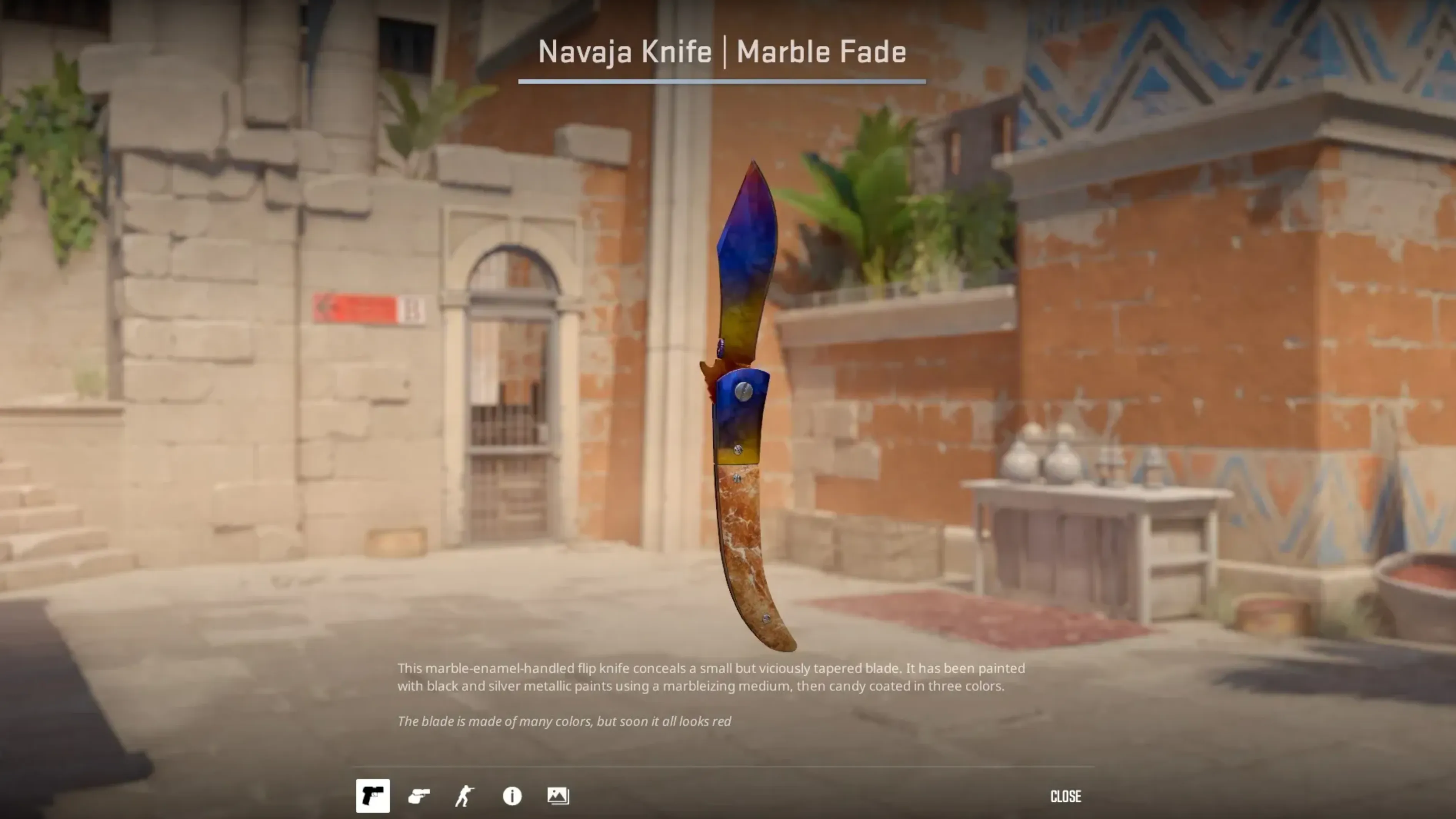 Navaja Knife Marble Fade cheap